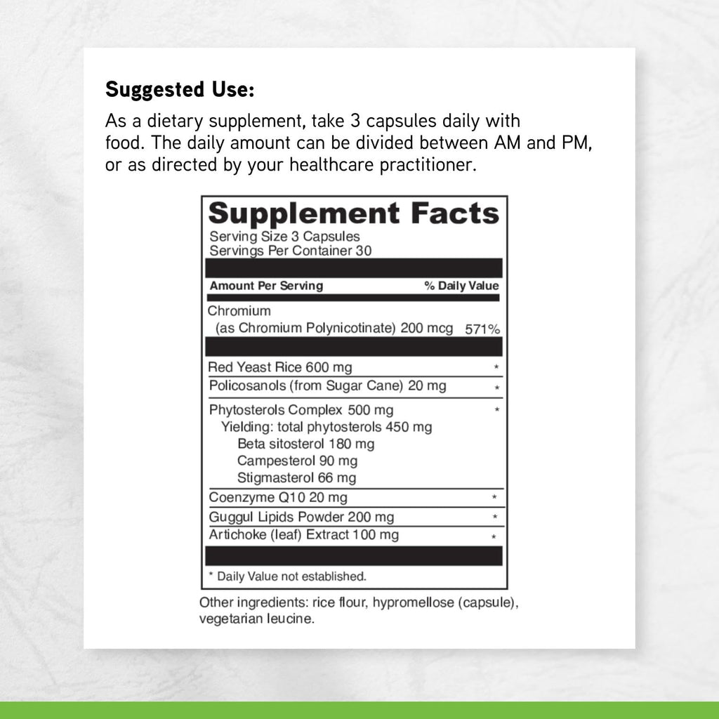 DAVINCI Labs CholestSure Supplement - Supports Cardiovascular Function - Helps Maintain Healthy Cholesterol Levels in a Normal Range - with CoQ10 - Gluten Free - 90 Vegetarian Capsules