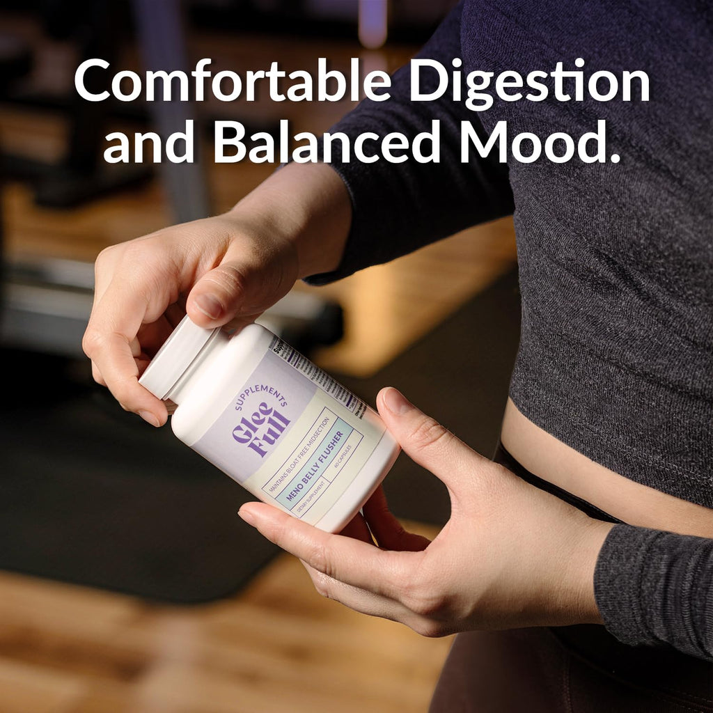 GleeFull Meno Belly Flusher - Menopause Supplements for Women - Hormone Balance for Weight Loss - Supports Digestion to Maintain Healthy Metabolism