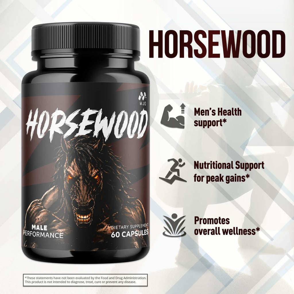 (5 Pack) Horsewood Capsules, Official Horsewood Pills for Men with All Natural Ingredients, Max Strength Supplement with Premium Vitamins Supporting Optimal Wellness and Advanced Health (300 Capsules)