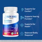 Silen Sense Calm Ears - Official Silen Sense CalmEars Advanced Formula Capsules Ear Health Support, SilenSense Pills Premium Natural Vitamins for Overall & Wellness, 60 Capsules for 1 Month