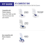Polaris Genuine Parts K14 Sand & Silt Bag Built for Polaris Pressure Cleaners 280, TR28P, 280 Tank Trax, and 480
