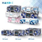 Hand-E Touch Black Nitrile Disposable Latex Free & Powder Free Gloves Small, 200 Count - BBQ, Tattoo, Hair Dye, Cooking & Mechanic Gloves
