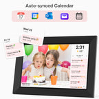 Frameo 10.1" WiFi Digital Picture Frame, Electronic Photo Frames - 32GB
