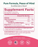 Magnesium Glycinate Plus Gummies 860mg, Sugar-Free, Non-GMO, Gluten-Free, Magnesium Gummies for Adults & Kids, Sleep, Relaxation & Focus, Magnesium Supplement for Women, Mixed Berry Flavor, 60 Count