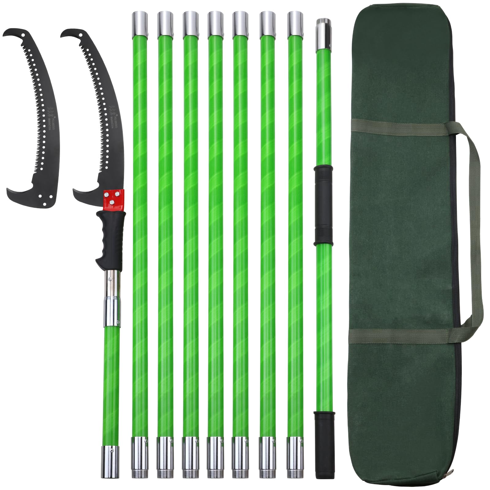 30 Feet Tree Pole Pruner Manual Branches Trimmer Tree Branch Garden Tools Loppers Hand Pole Saws Extendable Height