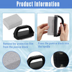 Nilioerup 5 Pcs Pools Pumice Stone, Pool Cleaning Pumice Block with Handle, Pools Tile Cleaner Pumice Stone Remove Stains Cleaning Stone for Swimming Pool, Spa, Bathroom, Kitchen (5 Pcs)