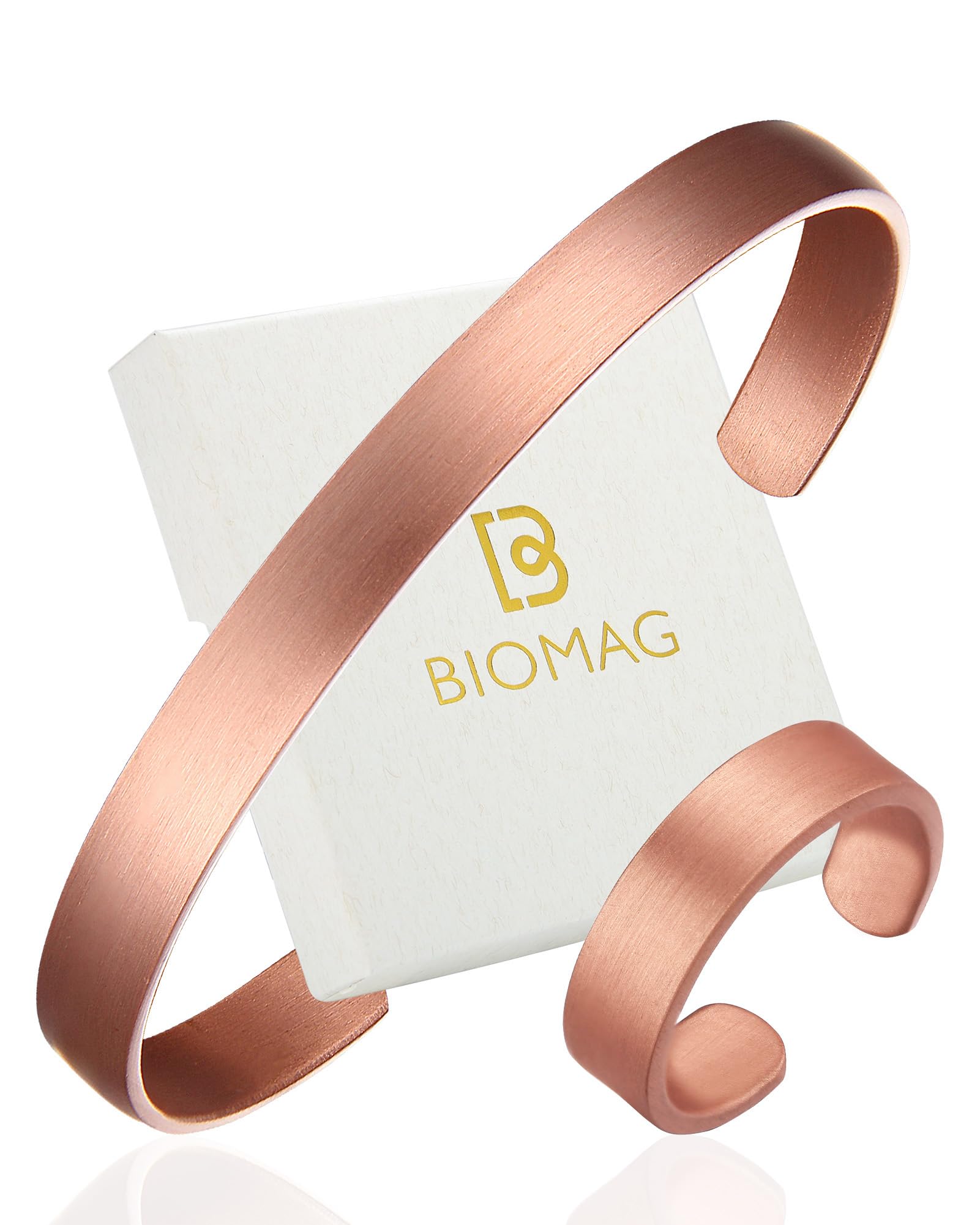 BioMag Pure Copper Bracelet & Ring for Men Women, Handmade Tibetan Style