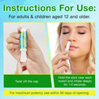 4 Pack Nasal Stick,Nasal Inhaler Stick,Nose Inhaler Boost Energy Set,Inhaler,Sinus & Congestion Relief, Daily Relaxation, Stress Relief, Pure Natural Ingredients