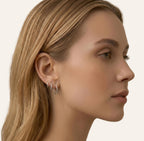 (8mm) 925 Solid Sterling Silver Australian Made Hinged Sleeper Earrings Nose Lip Septum Tragus Hoop Segment Ring Nickel Free Hypoallergenic