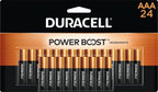 Duracell Coppertop AAA Batteries, 24 Count, 12-Year Shelf Life