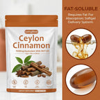 SCEZROB Living Root Ceylon Cinnamon - 300 Softgels 7200mg Equivalent with MCT Oil, Livingroot Organic Ceylon Cinnamon Powder Supplement for Supports Metabolism, Liver Function & Energy (1)