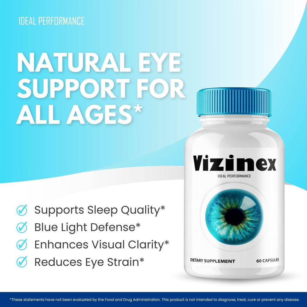 Vizinex Eye Health Supplements Capsules, Official Vizinex Eye Vitamin Pills - Extra Strength All Natural Vizi Nex for Visual Wellness & Crystal Clear Vision, Premium Blend Reviews (5 Pack)