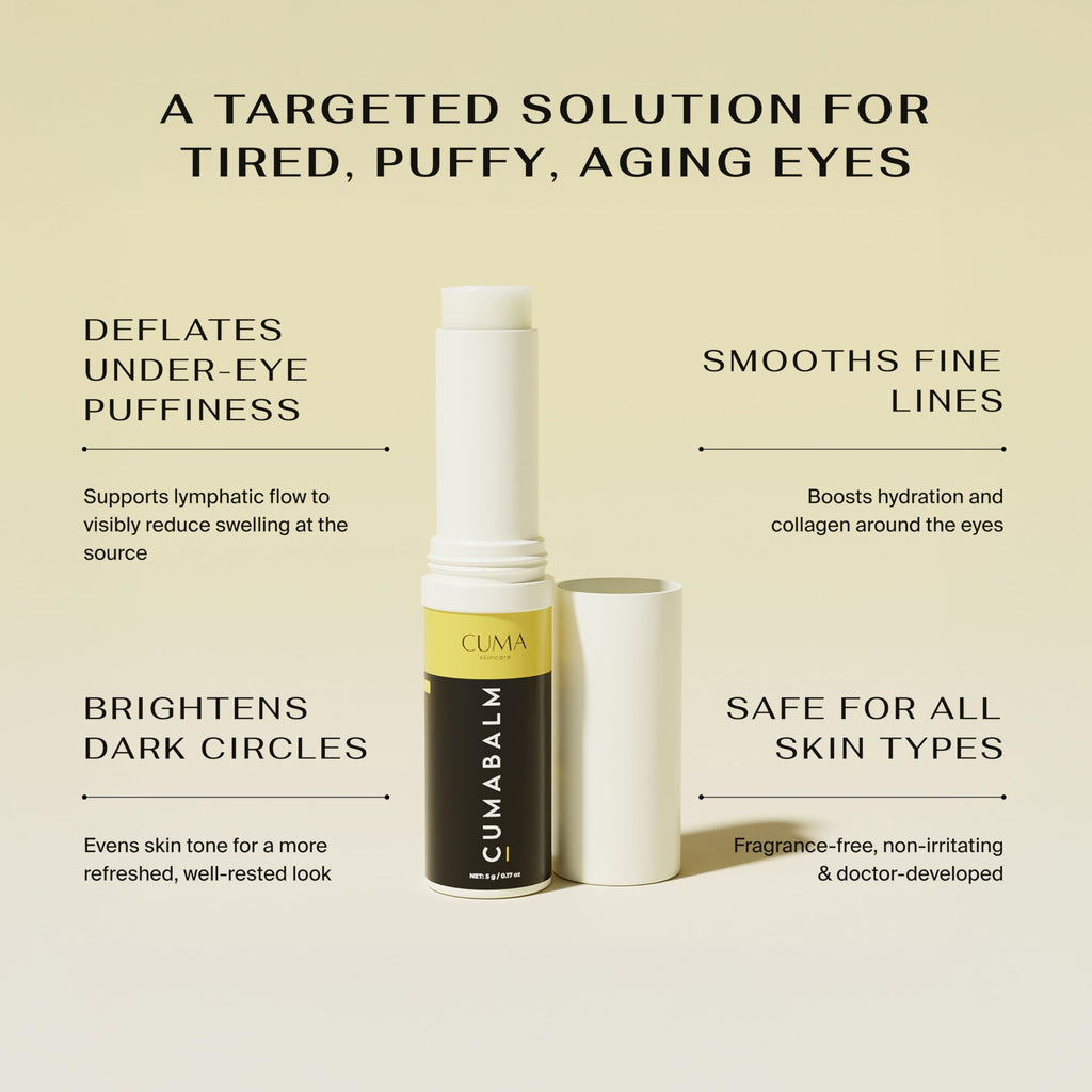 CumaBalm™ – Eye Balm with Turmeric and Retinol for Puffy Eyes & Dark Circles – Vegan