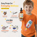 Kiddivit Lactoferrin Kids Liquid Drops with Vitamin C – 30 Daily Servings, 2 FL OZ (60 mL) – Immune & Digestive Support – Sugar Free, Gluten Free