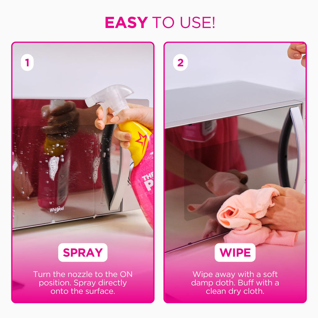 The Pink Stuff Miracle Multi-Purpose Cleaner Spray, 30 fl oz – Now 20% More! Powerful All-Purpose Cleaning Solution for Kitchens, Bathrooms, Floors & More – Cuts Through Grease & Grime (Pack of 3)