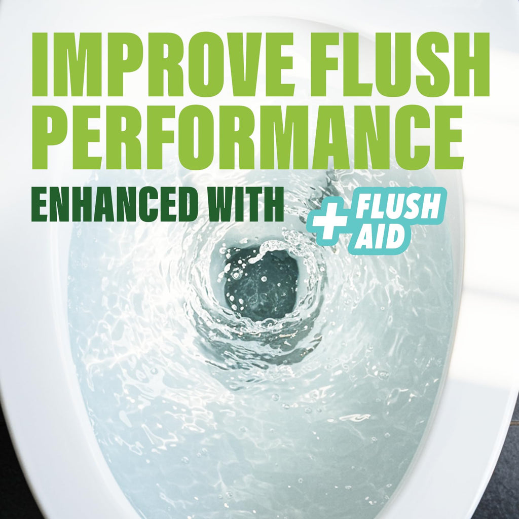 Green Gobbler Toilet Clog Defense - Coats Pipes to PREVENT Toilet Clogs and Improves Flush Performance - Safe for Septic - Great for Old Plumbing, Low & Slow Flow Toilets, 5 Treatments, 60 oz
