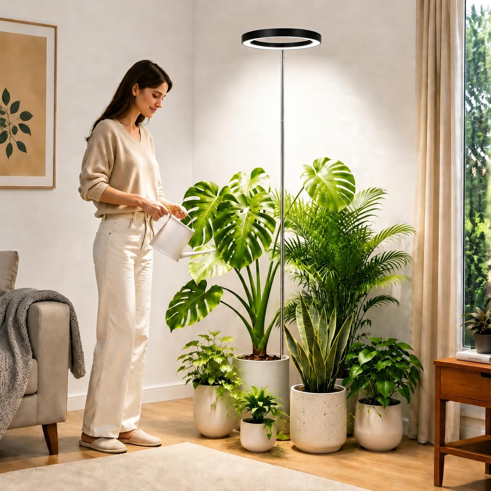 10" Grow Lights for Large Indoor Plants, Full Spectrum Indoor Plant Light