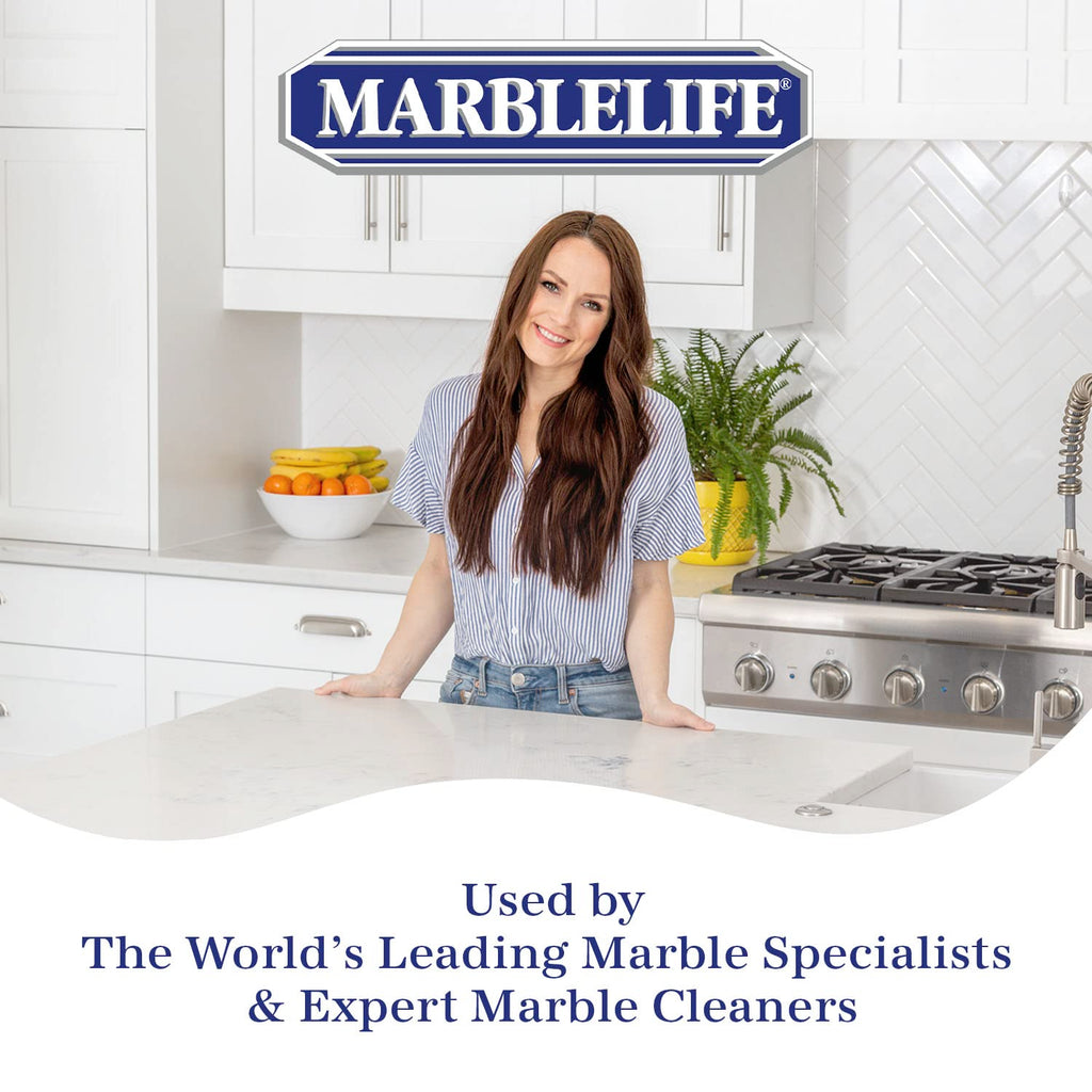 Marblelife InterCare Marble and Travertine, Natural Stone & Terrazzo Liquid Cleaner, Shower & Tile Surface Care, Floor, Walls & Countertop Cleaner and Degreaser, 32 oz