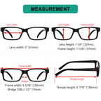 Eyekepper Vintage Reading Glasses for Men - 5 Pack Spring Hinges Classic Readers - Black Frame +1.50