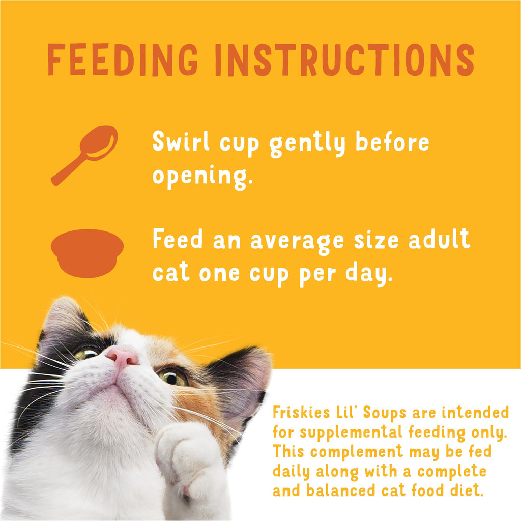 Purina Friskies Lil Soups Topper Variety Pack, 30 Count, 1.2 oz Cups