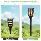 DALQUIS 8 Sets Flame Lamp Extension Kit for Solar Torches