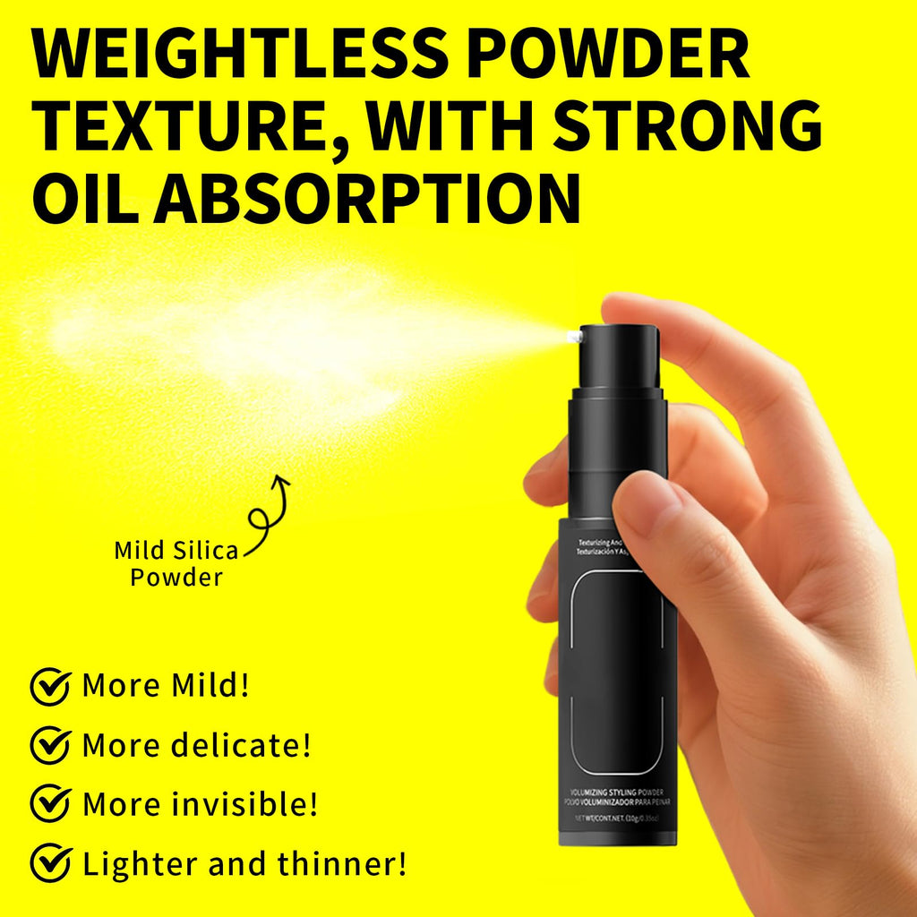 Gowwim Texture Powder, Instant Oil Control & Matte Finish Hair Texture Styling Volume Powder Long-Lasting Volume for Men & Women Volumizing Short Nozzle Uniform Distribution