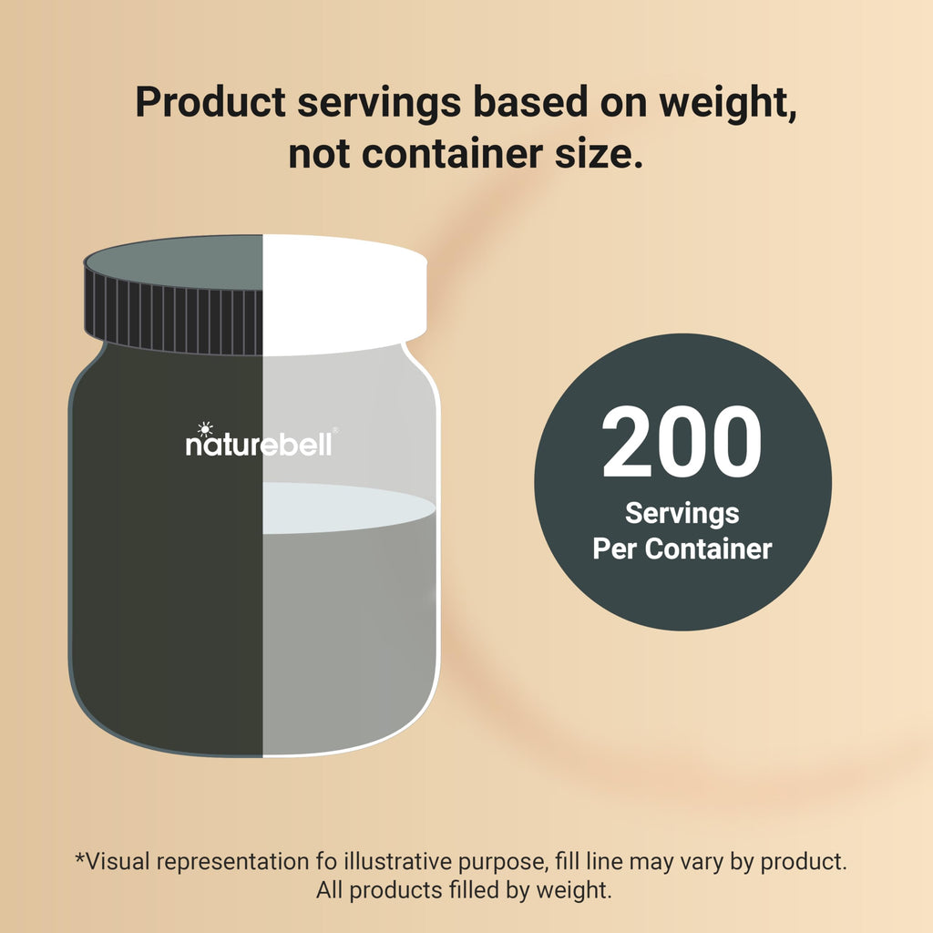 NatureBell Creatine Monohydrate Powder 1,000g, 5,000mg Per Serving, 200 Servings (2.2 lb) | Micronized, Pure & Unflavored | Pre-Workout Muscle Support* | Keto, Vegan, Filler-Free