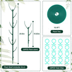 16Pack Stackable Plant Support Stakes, Monstera Plant Support