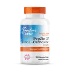 Doctor's Best PepZin GI, Zinc-L-Carnosine Complex for Men & Women - Zinc Carnosine Supplement Caps for Gut Health, Digestive Support, & Stomach Comfort, Vegan, Gluten Free - 120 Veg Capsules