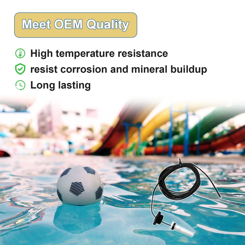 Upgraded R0456500 Temperature Sensor, for Zodiac Jandy Legacy LRZE / LRZM / JXI / LXI 125 175 200 250 260 300 325 400 Pool / Spa Heaters, Replace R0456600 R0523900 R0477300 6204-209 Thermistor Sensor