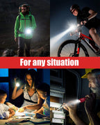 Victoper LED Flashlight 2 Pack Red, Bright Tactical Torch High Lumens 5 Modes, Waterproof Zoomable Flash Light for Outdoor, Birthday Gifts for Men, Dorm Room Hiking Camping Essentials Gear for Guys
