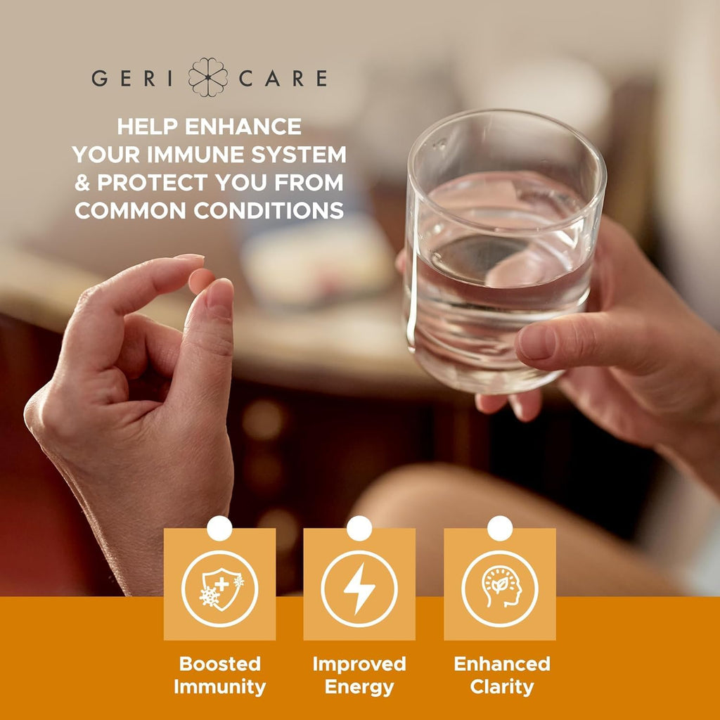 GeriCare One-Daily Multivitamins with Minerals for Men & Women (1000 Tablets) High-Potency Multi-Vitamin & Multimineral Dietary Supplement for Immunity, Energy| Complete Daily Nutritional Support