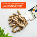 Transfer Factor Enhanced, 100 Natural Capsules, Immune Support - Transfer Factor Multi Immune from Cow Colostrum, Egg Yolk & Special Blend of Mushrooms