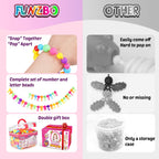 FUNZBO 520+ Pop Beads, Jewelry Making Kit for Kids Girls 3-6 Birthday Gifts