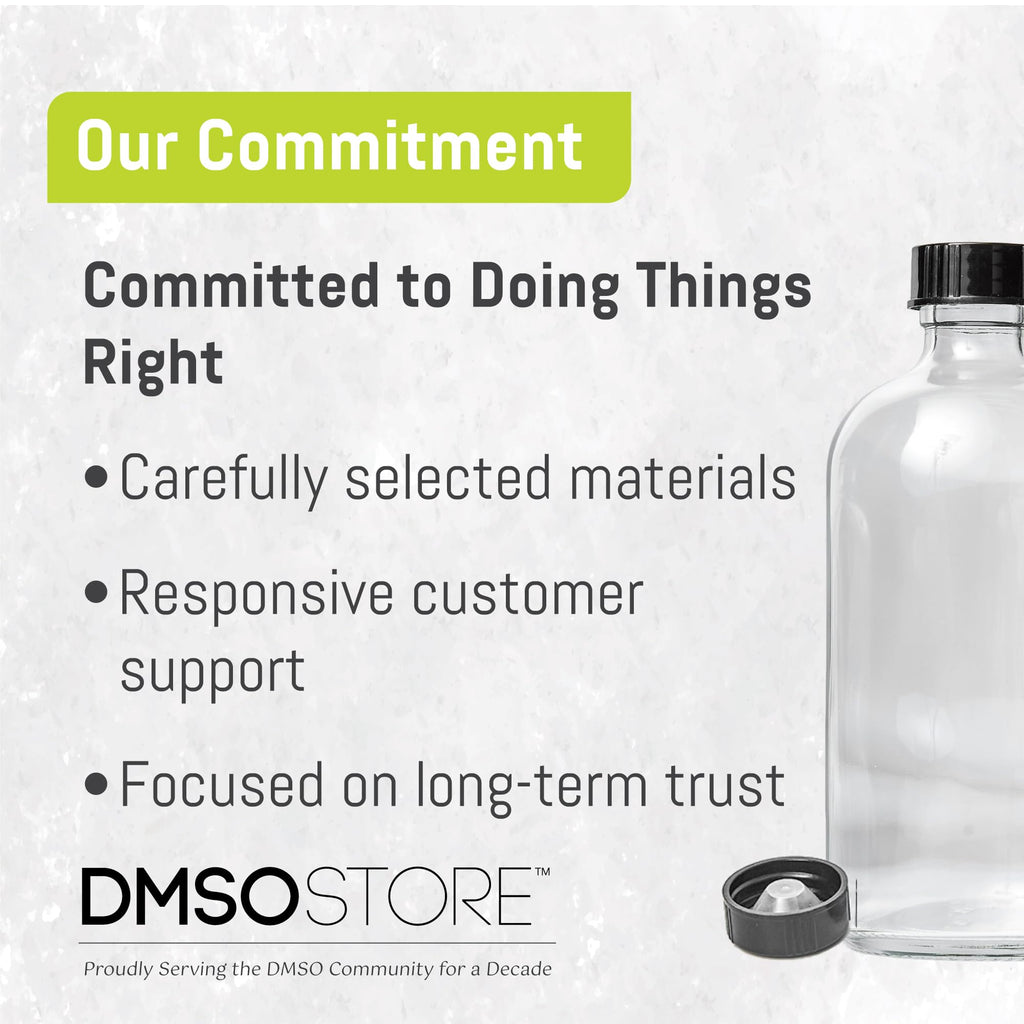 DMSO 8 oz. Glass Bottle Non-diluted 99.995% Pure Low Odor Pharma Grade Liquid Dimethyl Sulfoxide Super High Quality Made by DMSO Store