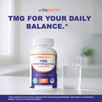 Vitamatic TMG Supplements 1000mg - Trimethylglycine - Betaine Anhydrous - 120 Tablets - 120 Servings - Non-GMO & Gluten Free (3 Bottles)