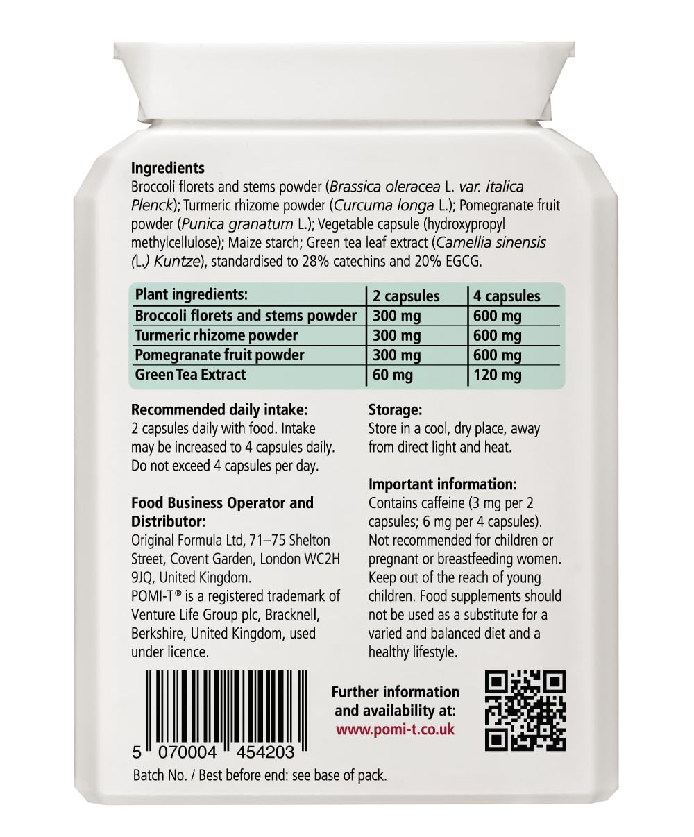 Pomi-T Polyphenol Food Supplement 60 Capsules (Pack of 4)