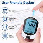 Metene TD-4116 Blood Glucose Test Strips, 100 Count Blood Sugar Test Strips for Diabetes, Use with metene TD-4116 and metene S Blood Glucose Monitoring System Only(No Monitor)