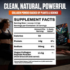 VEDGE Vegan Collagen Powder - Plant-Based Collagen Supplement for Hair, Skin, Nails, Joint & Gut Health. Collagen Peptides