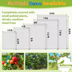 Extra Large 1Pack 15×15Ft Fruit Tree Netting with Drawstring & Zipper - Reusable Plant Protection Bag, Heavy Duty PE Mesh Cover for Blueberry Bushes - Blocks Birds/Deer/Squirrels