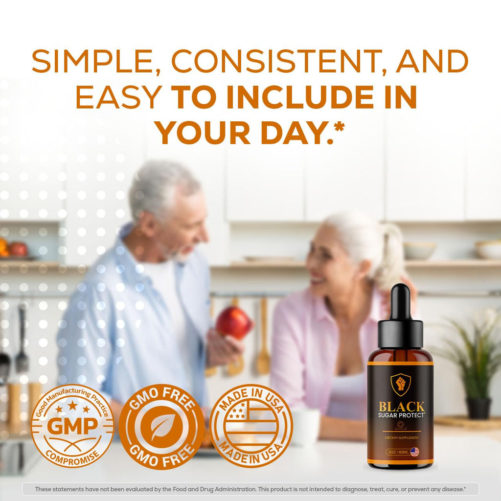 (3 Pack) Black Sugar Protect Drops - BlackSugar Protect Premium Liquid Drops All Natural Advanced Formula, BlackSugarProtect Support Vitamins for Overall Health & Wellness, 3 Bottles for 3 Months