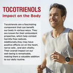 Tocotrienol Supplement Full Spectrum, Cutting-Edge Fusion Technology,Tocotrienol Vitamin E-Tocotrienols 800mg,Powerful Antioxidant,Cardiovascular,Highest Absorption Rate -120 Liquid-Filled Capsules
