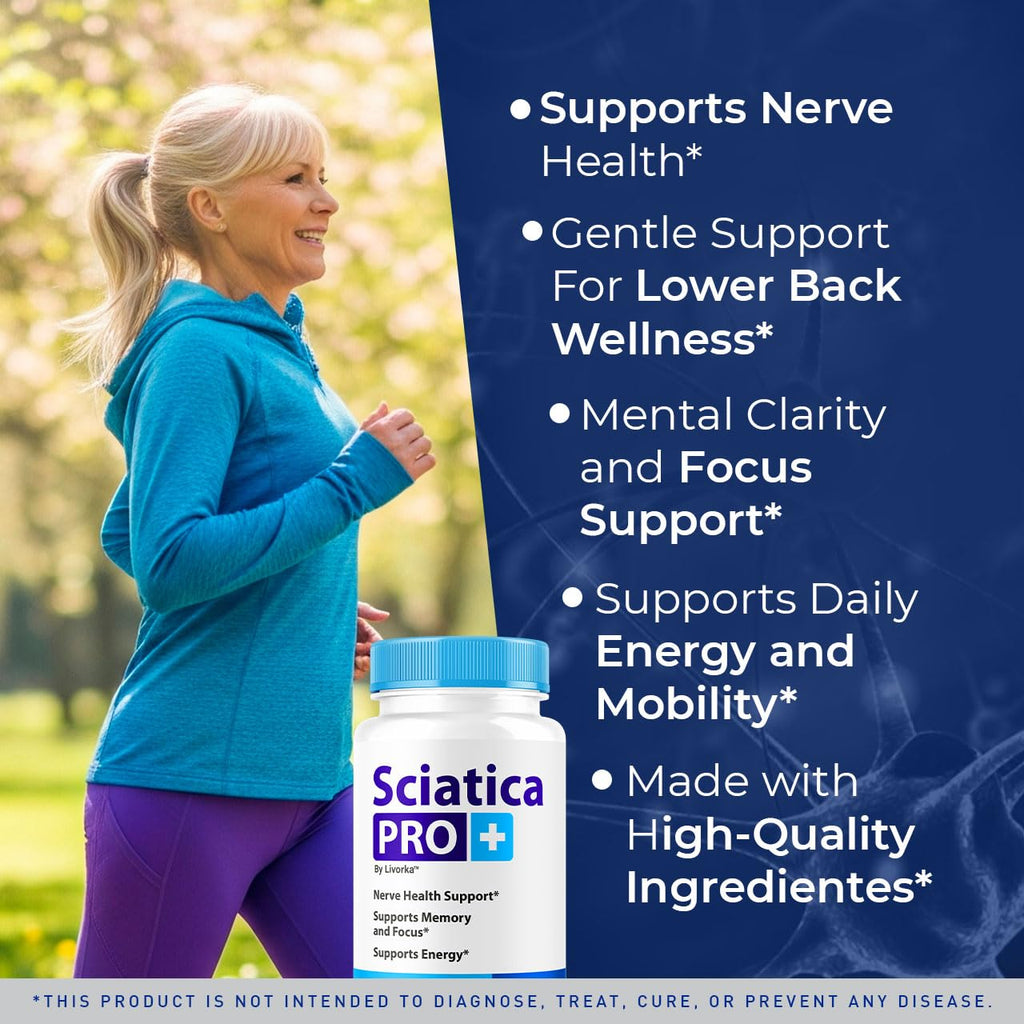 (2 Pack) Sciatica Pro Plus Capsules - Sciatica Pro+ Capsule Support Advanced Formula, SciaticaPro Plus Pills All Natural Vitamin Premium for Welness & Overall Health, 120 Capsules for 2 Months