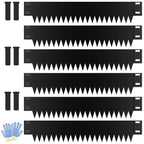 Ganeekiron Metal Landscape Edging 6-Pack, 40" L x 6" H, Black
