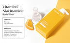 Medix 5.5 Radiant Glow Vitamin C Body Wash W/Niacinamide | Citrus Scented Gentle Body & Face Cleanser For Women, Men, Dry Skin, & Smoother-Looking Skin | Removes Dirt, Oil, & Impurities, 2-Pack