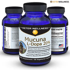 Mucuna Pruriens 20% L-Dopa – Standardized Velvet Bean Extract for Natural Dopamine, Focus & Mood Support – Pure 8:1 Concentrated Herbal Supplement – Vegan, Non-GMO, 90 Capsules