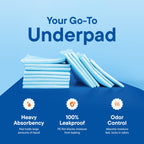 Chucks Pads Disposable [100-Pack] Adult Incontinence Underpads 23"x36" Large Super Absorbent Protective Bed Pads, Leak-Proof Pads – Pee Pads for Kids, Adults and Pets – Dog & Puppy Training Pads