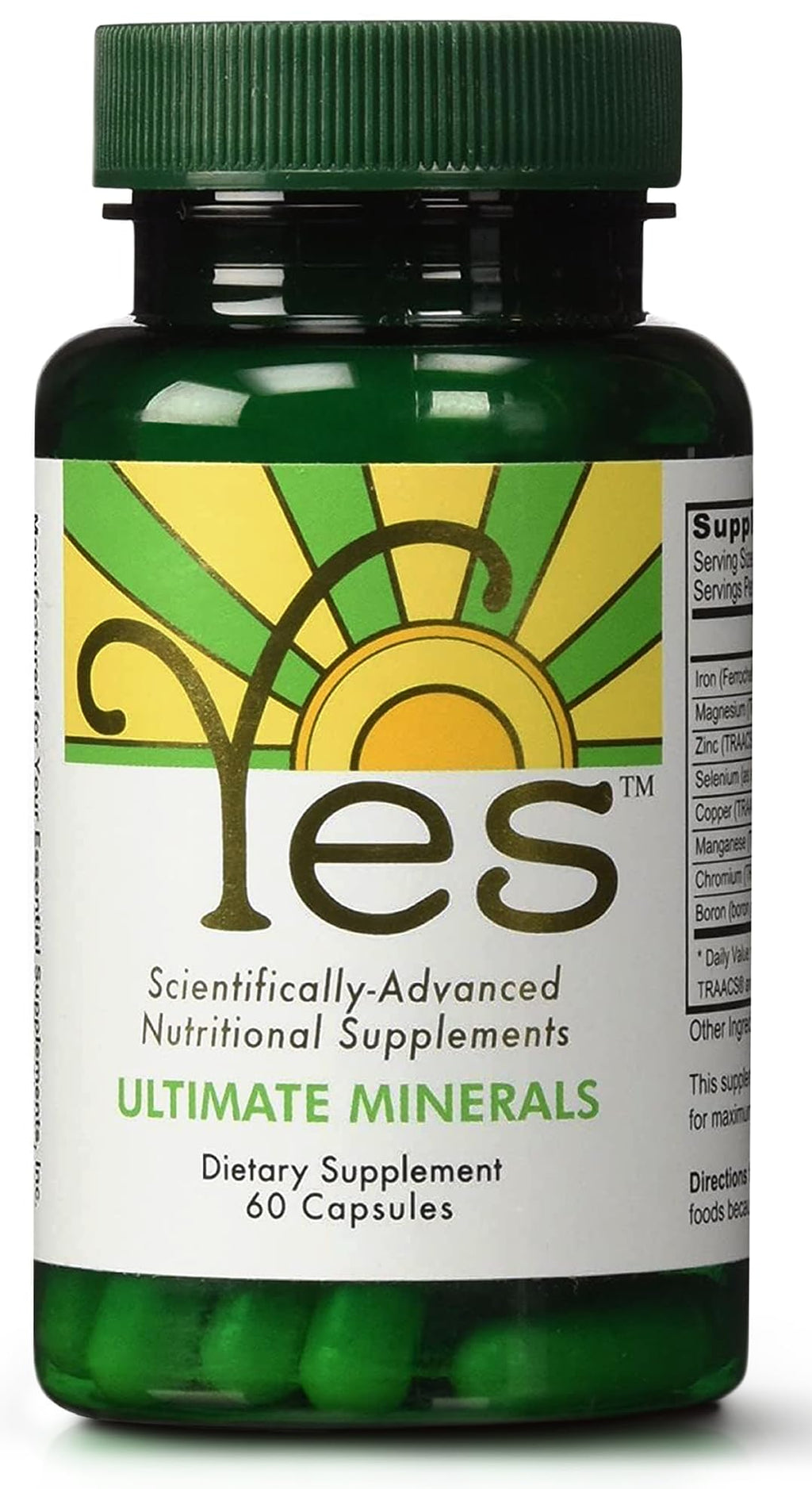 YES Chelated Magnesium & Zinc Multimineral (TRAACS) – 60 Vegan Capsules