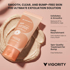 KP Bump Eraser Body Scrub - Keratosis Pilaris Treatment for Strawberry Legs, Chicken Skin - Exfoliating Body Scrub for Women & Men