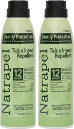 Natrapel Tick & Insect Repellent Eco-Spray - Bug Spray with 20% Picaridin - Family Protection Against Mosquitoes, Ticks & More - Up to 12 Hours of Protection - 6 oz (2 Pack)